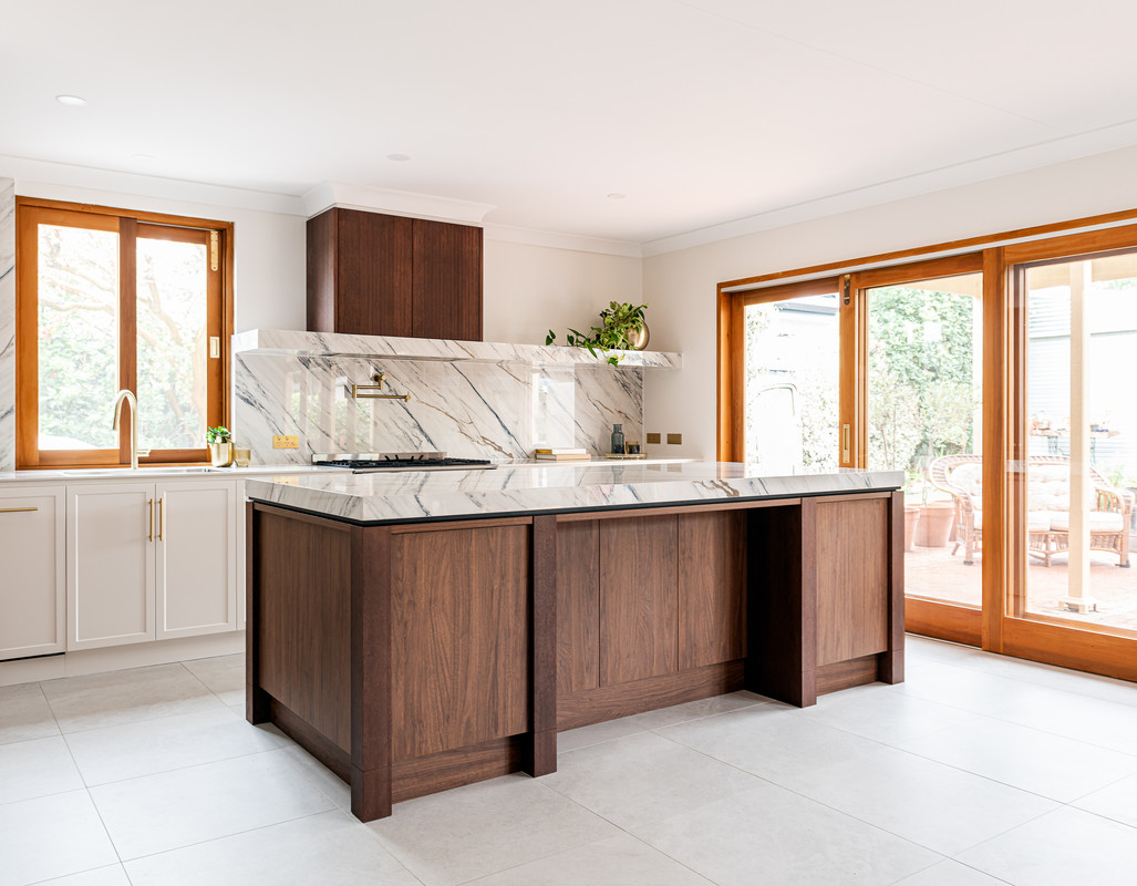 Kitchen makeover with dark oak and granite benchtop